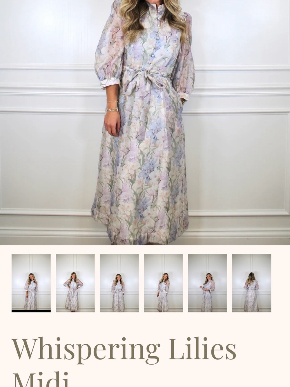 Jade Melody Tam whispering lilies midi